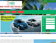 Tablet Screenshot of nsbtours.com